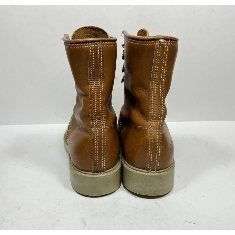 Vintage Lehigh Steel Toe Boots Brown Leather Men’s Size 8.5‎ D Shoes